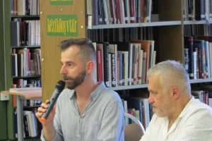Grecsó Krisztián a Somogyi-könyvtárban, 2019. 06. 13.